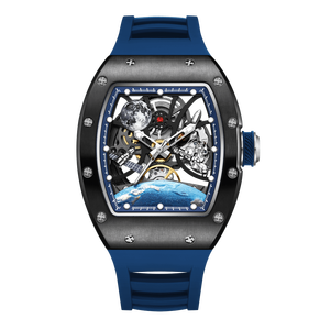 2025 reloj esqueleto mecánico automático para hombres Esfera de diseño hueco de acero inoxidable 41mm 26mm - Product Image 4