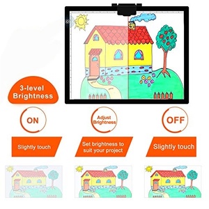 Panel de Luz LED Rectangular A3 para Dibujo, con Brillo Ajustable y Funcionamiento a Batería - Product Image 3
