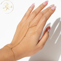 Bracelet pour femme en argent 925 plaqué or, style vintage, diamant de laboratoire en stock, certifié IGI, vente en gros