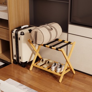 Porte-bagages multifonctionnel, hôtel, maison d'hôtes, chambre d'hôtes, chambre à coucher, à deux niveaux, pliable, portable - Product Image 3