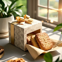 Caja de galletas Embalaje de papel Caja de regalo de cartón para envío de alimentos Caja de correo