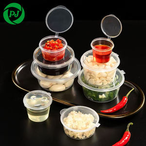 1 oz nhà hàng dùng một lần Takeaway Mini PP nhựa nước sốt container 1 oz nước sốt cup với nắp đóng gói thực phẩm - Product Image 3