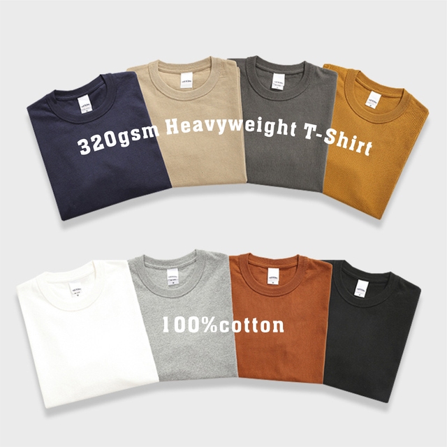 Washed Oversized Fit Heavyweight 100% Cotton 320g Men's Short Sleeve T-Shirt
