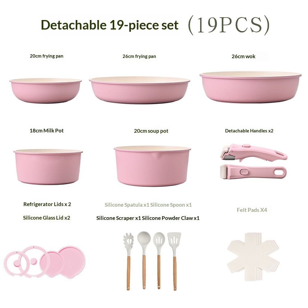 Pink 19-piece set