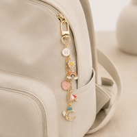 Kit de breloques DIY Meetee BB194, accessoires pour porte-clés en métal avec chaînes, anneaux et crochets pour la création de bijoux faits main et la décoration de sacs