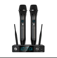 Vente chaude UHF professionnel Microphone sans fil double Microfono Inalambrico Microphone karaoké pour karaoké église Speach