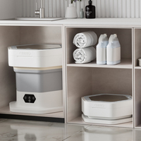 Mini-lave-linge électrique 8L avec seau de séchage pour vêtements, sous-vêtements, chaussettes, petite machine à laver pour voyage et maison