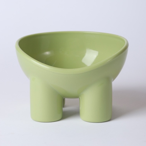 Nuevo producto Macarrón Elefante Pierna Cuello Cuenco Tazón de comida para gatos Cuenco antigolpes para mascotas - Product Image 4