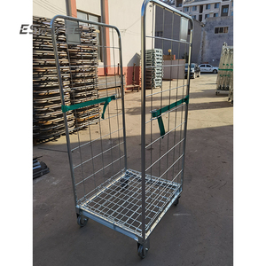 China Vervaardigt Goedkope Gegalvaniseerde Opvouwbare Metalen Gaas Rolkooi <span class=keywords><strong>Trolley</strong></span> - Product Image 1