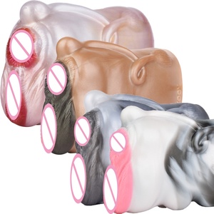 YOCY Cow's Vagina Male Masturbator Pocket Pussy Fantasy Vaginal Anal Dual Channel Cow Vaginal Animal Vagina Sex <b>Toys</b> <b>for</b> <b>Men</b> - Product Image 1