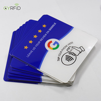 En Stock, Letrero Acrílico con Chip NFC 215 Original, Resistente al Agua, en Varios Idiomas, para Mostrar Reseñas de Google
