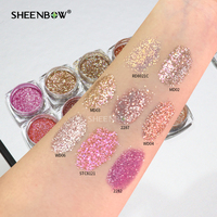 Sheenbow Ultrafeines Kosmetisches Silber-Diamant-Glitzerpuder, Vielseitiges Lidschatten-Pigment für Augen, Gesicht & Körper