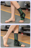 Produit très vendu : Manchon de compression unisexe réglable pour cheville, en nylon, pour blessures, attelle de sport pour cheville et genou