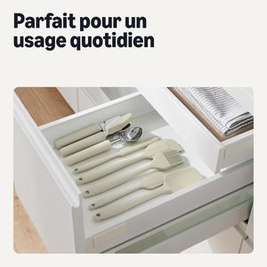 Mini-ensemble d'ustensiles de cuisine en silicone pour la pâtisserie, comprenant spatule, cuillère et pinceau - Product Image 2