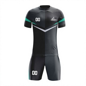 Uniforme de Fútbol de Manga Corta Transpirable con Impresión Digital Premium, Listo para Enviar, Fabricante de Camisetas Personalizadas para Equipos - Product Image 1