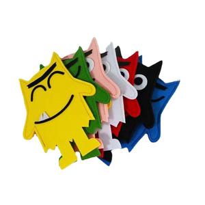 Ensemble de marionnettes en feutre Monstre émotionnel, livre <span class=keywords><strong>d</strong></span>'images, jouet de narration, jouet de couleur <span class=keywords><strong>d</strong></span>'humeur, jouet éducatif pour enfants - Product Image 5