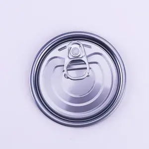 83mm 307 TFS Eoe Round Pull Ring Canning Jar Tampas Para Carne Comida Peel Off Sliver Fácil Exfins Abertos