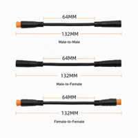 Cable de Extensión de Acelerador Impermeable de 3 Pines M8, Macho a Hembra, para Bicicleta Eléctrica, 5V