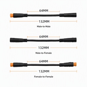 Câble d'extension de frein à manette M8 étanche à 3 broches, mâle vers femelle, <span class=keywords><strong>pour</strong></span> vélo électrique 5V - Product Image 3