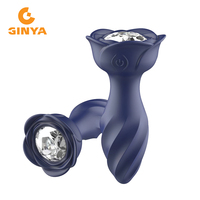 GINYA OEM Vibrierender Analplug Weibliches Analspielzeug Fernbedienung APP-Steuerung Silikon-Vibratoren Sexspielzeug für Paare Männliches Erwachsenen-Butt-Toy