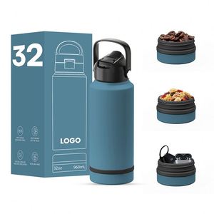Color Block Insulated Water <b>Bottle</b>, BPA-Free Stainless Steel <b>Flask</b> with Flip Lid & Carry Loop, for Teens, Gym - Product Image 5