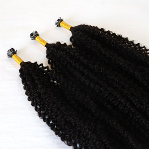 Vente en gros Cuticule intacte Remy K Pointe plate Pointe kératine Pré-collé <span class=keywords><strong>Cheveux</strong></span> humains européens Extensions de <span class=keywords><strong>cheveux</strong></span> à la kératine - Product Image 1