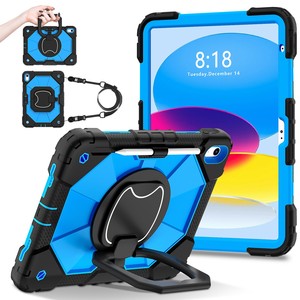 Étui robuste antichoc pour iPad Mini 6/7 8,7 pouces, Samsung Tab A7 Lite/9/11, Lenovo One K9, Redmi <span class=keywords><strong>Pad</strong></span> SE, avec rotation à 360 degrés - Product Image 5