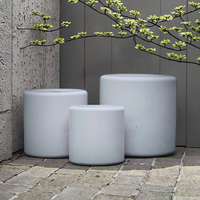 Pots à fleurs en fibre d'argile écologiques multicolores les plus vendus, pots de plantation pour jardin extérieur avec trou de drainage