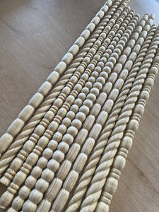 Moldura <span class=keywords><strong>de</strong></span> Cornisa <span class=keywords><strong>de</strong></span> Madera Tallada a Mano, Elegante Adorno <span class=keywords><strong>para</strong></span> Gabinetes, Decoración del Hogar - Product Image 4