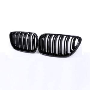 E46 Gloss Black Grille Carbon Fiber Car Grille 2013-2019 for E60 Front Bumper - Product Image 6