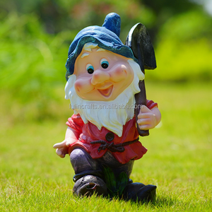 Statua in Resina di <span class=keywords><strong>Biancaneve</strong></span> e i Sette Nani a Grandezza Naturale 1,2M per Decorazione Giardino Artificiale - Product Image 3