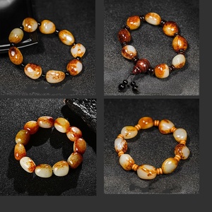 Pulsera <span class=keywords><strong>de</strong></span> cuentas <span class=keywords><strong>de</strong></span> <span class=keywords><strong>jade</strong></span> Hetian PFT Henan Seed con varios <span class=keywords><strong>tipos</strong></span> <span class=keywords><strong>de</strong></span> piedras originales, para hombres y mujeres, piel roja <span class=keywords><strong>de</strong></span> jujube, Tianbaiyu, regalo - Product Image 5