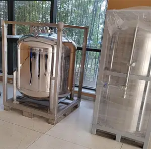 Vakum çok katmanlı yalıtım sıvı helyum dewar sıvı helyum depolama tankLHe Dewar 1000L sıvı helyum Transfer tankı MRI için