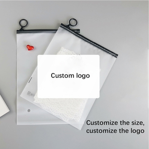 Compostable Printed Frosted Transparent Color Zipper Custom Eva Colorful Matte <b>Bag</b> Packaging for T Shirt Clothing - Product Image 4