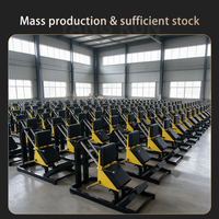 Machine à soulever les mollets assis à charge libre pour club de gym, équipement de musculation commercial robuste et réglable pour le soleus