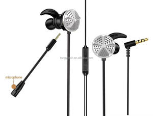 Nouveau design élégant Écouteur stéréo filaire 3.5mm avec double microphone Écouteur de jeu filaire sans retard pour la musique et les jeux - Product Image 3