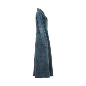 2021 del commercio all'ingrosso di Modo Elegante Stile Vintage Denim Jeans Lunghi Manica Lunga Vestiti Più di Formato Vestiti delle Donne - Product Image 2