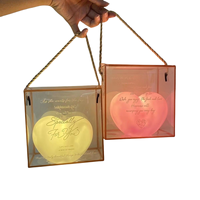 Lampe de nuit électronique en forme de cœur d'amour pour la Saint-Valentin 2025, roses, fleurs, cadeau romantique pour les mariages, avec boîte pour les amoureux, les mères
