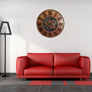 Grande <span class=keywords><strong>orologio</strong></span> da <span class=keywords><strong>parete</strong></span> industriale retrò moderno Design creativo per la decorazione moderna del salotto - Product Image 3