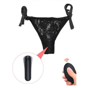 Mini vibrateur dentelle culotte pour femmes <span class=keywords><strong>Sexy</strong></span> dames sous-vêtements avec télécommande pour oeuf balle vibrant masseur - Product Image 6