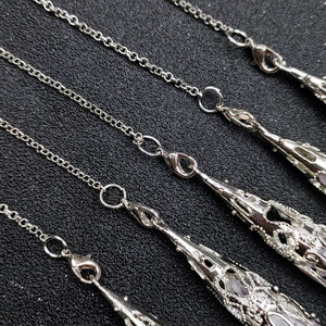Pendentif en amas d'améthyste naturelle irrégulière, pierre brute, pierre de guérison énergétique, fabrication artisanale, directement de l'usine, pour les <span class=keywords><strong>amoureux</strong></span> - Product Image 3