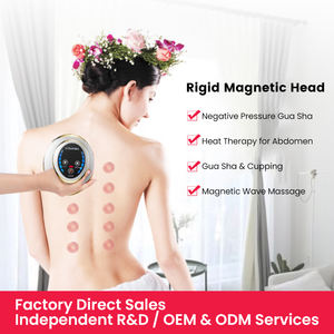 6/9 engrenage pression négative <span class=keywords><strong>ventouse</strong></span> sous vide corps brûleur de graisse Guasha Massage maison Rechargeable chauffage électrique ventouses masseur - Product Image 2