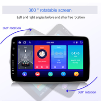 Lecteur multimédia de voiture rotatif à 360 degrés, écran tactile de 9 pouces avec navigation, caméra de recul
