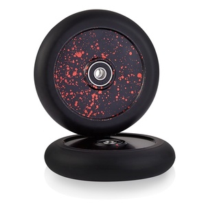 Ruote in Metallo Nere da 100mm 110mm 120mm 125mm per Monopattini MGP Envy Lucky Pro, Ruote per Monopattini Acrobatici in Materiale PU 88A - Product Image 5