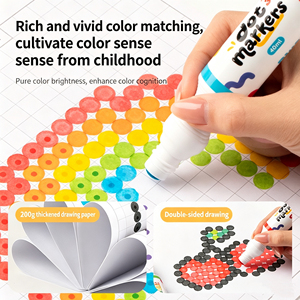 Papier d'art à points pour enfants, feuilles de travail réutilisables à motifs de pixels pour tout-petits, sans marqueurs à points pour l'apprentissage précoce - Product Image 2