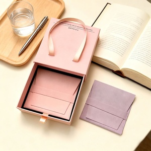 Eco Paper Luxury Drawer Jewelry Packaging Box Set Custom Cardboard Drawer Jewelry <b>Boxes</b> With logo - Product Image 1