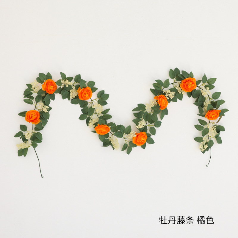 Pivoine rotin orange