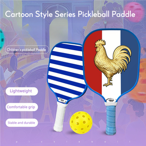 Pala <span class=keywords><strong>de</strong></span> Pickleball para Niños Principiantes, <span class=keywords><strong>de</strong></span> Fibra <span class=keywords><strong>de</strong></span> Vidrio Ligera para Exteriores, 13mm <span class=keywords><strong>de</strong></span> Grosor, Personalizable, OEM ODM Transfronterizo, en Stock - Product Image 5