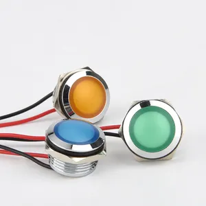 Wandu 16mm Installation Diameter High-brightness LED With Line Spherical Plane Shape Device Indicator