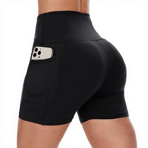 Wholesale Factory Direct Women's Cycling High Waisted Breathable <b>Tummy</b> <b>Control</b> Shorts Polyester/Spandex Running Athletic - Product Image 3